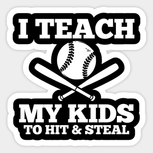 Baseball Dad Baseball Mom Sticker
